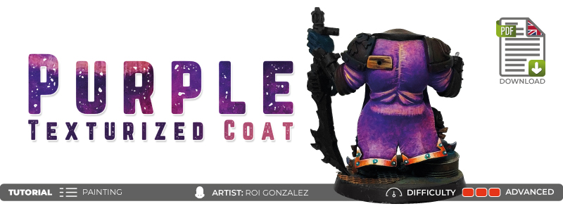 Texturing in purple - Advanced painting tutorial